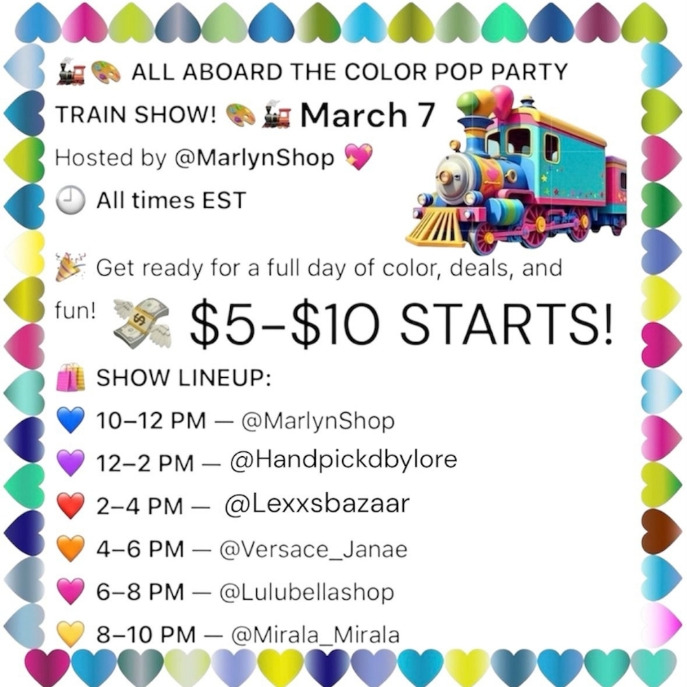 3/7/26 Colorful Pop Train Show
